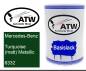 Preview: Mercedes-Benz, Turquoise (matt) Metallic, 6332: 500ml Lackdose, von ATW Autoteile West.